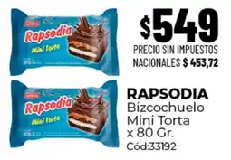 Diarco Rapsodia bizcochuelo mini torta oferta