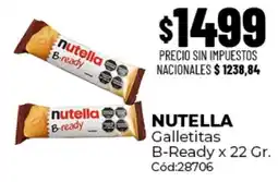 Diarco Nutella galletitas b-ready oferta