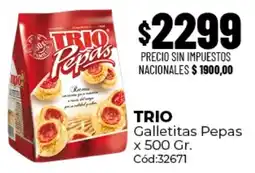 Diarco Trio galletitas pepas oferta