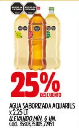Supermercados Yaguar Aquarius agua saborizada oferta