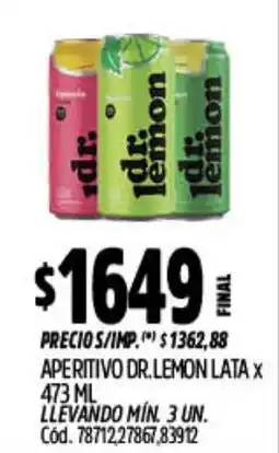 Supermercados Yaguar Dr. lemon aperitivo oferta