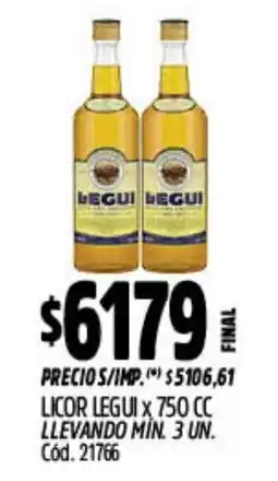 Supermercados Yaguar Legui licor oferta