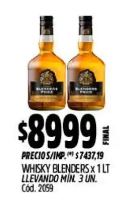 Supermercados Yaguar Blenders price whisky oferta