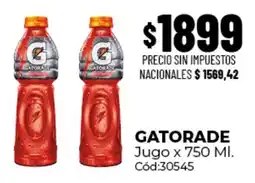 Diarco Gatorade jugo oferta