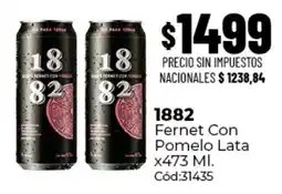 Diarco 1882 fernet con pomelo lata oferta