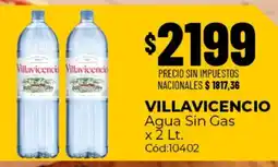 Diarco Villavicencio agua sin gas oferta