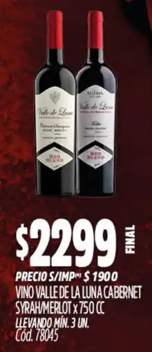 Supermercados Yaguar Valle de la luna vino oferta