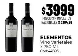 Diarco Elementos vino varietales oferta