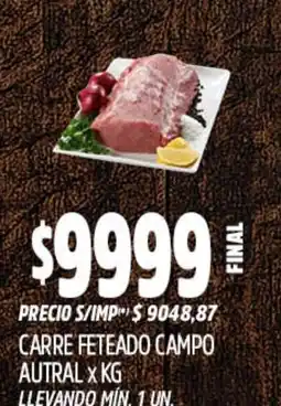Supermercados Yaguar Carre feteado campo autral oferta