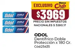 Diarco Odol dentífrico doble protección oferta