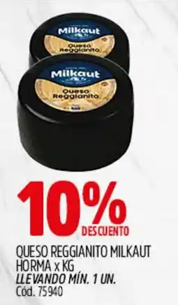 Supermercados Yaguar Milkaut queso reggianito oferta