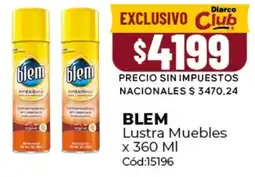 Diarco Blem lustra muebles oferta