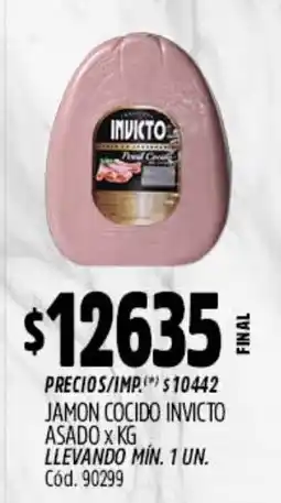 Supermercados Yaguar Invicto jamon cocido invicto asado oferta