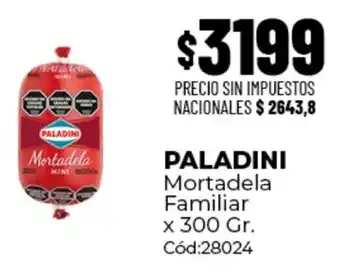 Diarco Paladini mortadela familiar oferta