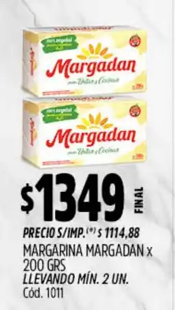 Supermercados Yaguar Margadan margarina oferta