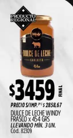 Supermercados Yaguar Windy dulce de leche oferta
