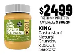 Diarco King pasta maní natural crunchy oferta
