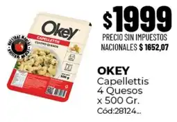 Diarco Okey capellettis 4 quesos oferta