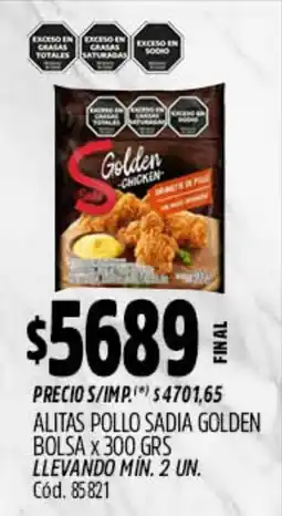 Supermercados Yaguar Sadia alitas pollo golden oferta