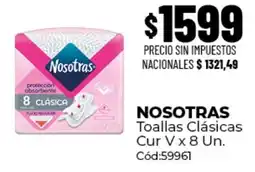 Diarco Nosotras toallas clásicas cur v oferta