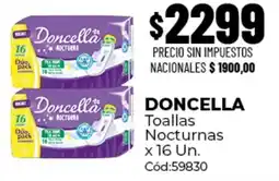 Diarco Doncella toallas nocturnas oferta