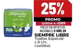 Diarco Siempre libre toallas especial oferta