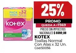 Diarco Kotex toallas normal con alas oferta