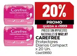 Diarco Carefree protectores diarios compact oferta