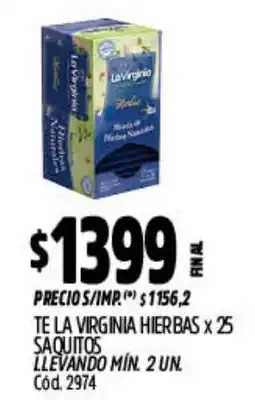 Supermercados Yaguar La virginia hierbas oferta