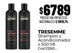 Diarco Tresemme shampoo y acondicionador oferta