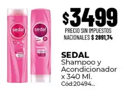 Diarco Sedal shampoo y acondicionador oferta