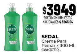 Diarco Sedal crema para peinar oferta