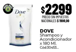 Diarco Dove shampoo y acondicionador oferta