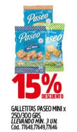 Supermercados Yaguar Paseo galletitas mini oferta