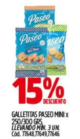 Supermercados Yaguar Paseo galletitas mini oferta