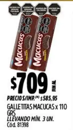Supermercados Yaguar Macucas galletitas oferta