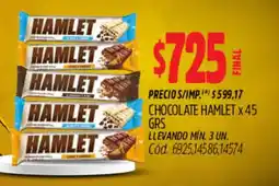 Supermercados Yaguar Hamlet chocolate oferta