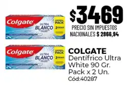 Diarco Colgate dentífrico ultra white oferta