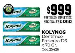 Diarco Kolynos dentífrico frescura 123 oferta