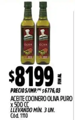 Supermercados Yaguar Oliva aceite cocinero oliva puro oferta