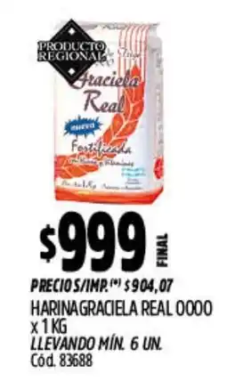 Supermercados Yaguar Graciela Real harina oferta
