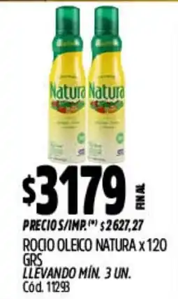 Supermercados Yaguar Natura rocio oleico oferta