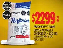 Supermercados Yaguar La cordobesa grasa vacuna refinada oferta