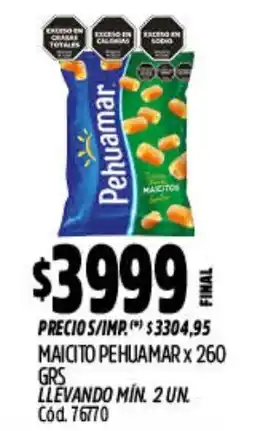 Supermercados Yaguar Pehuamar maicito oferta