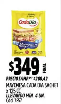Supermercados Yaguar Cada dia mayonesa oferta