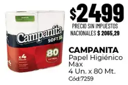 Diarco Campanita papel higiénico max oferta
