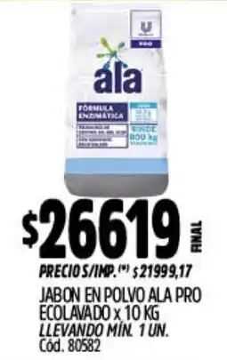 Supermercados Yaguar Ala jabon en polvo ala pro oferta