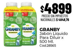 Diarco Granby jabón líquido para diluir oferta