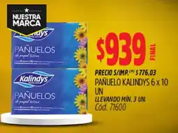 Supermercados Yaguar Kalindys pañuelos oferta