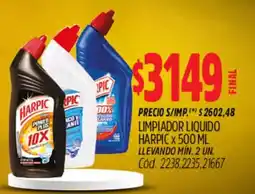 Supermercados Yaguar Harpic limpiador liquido oferta